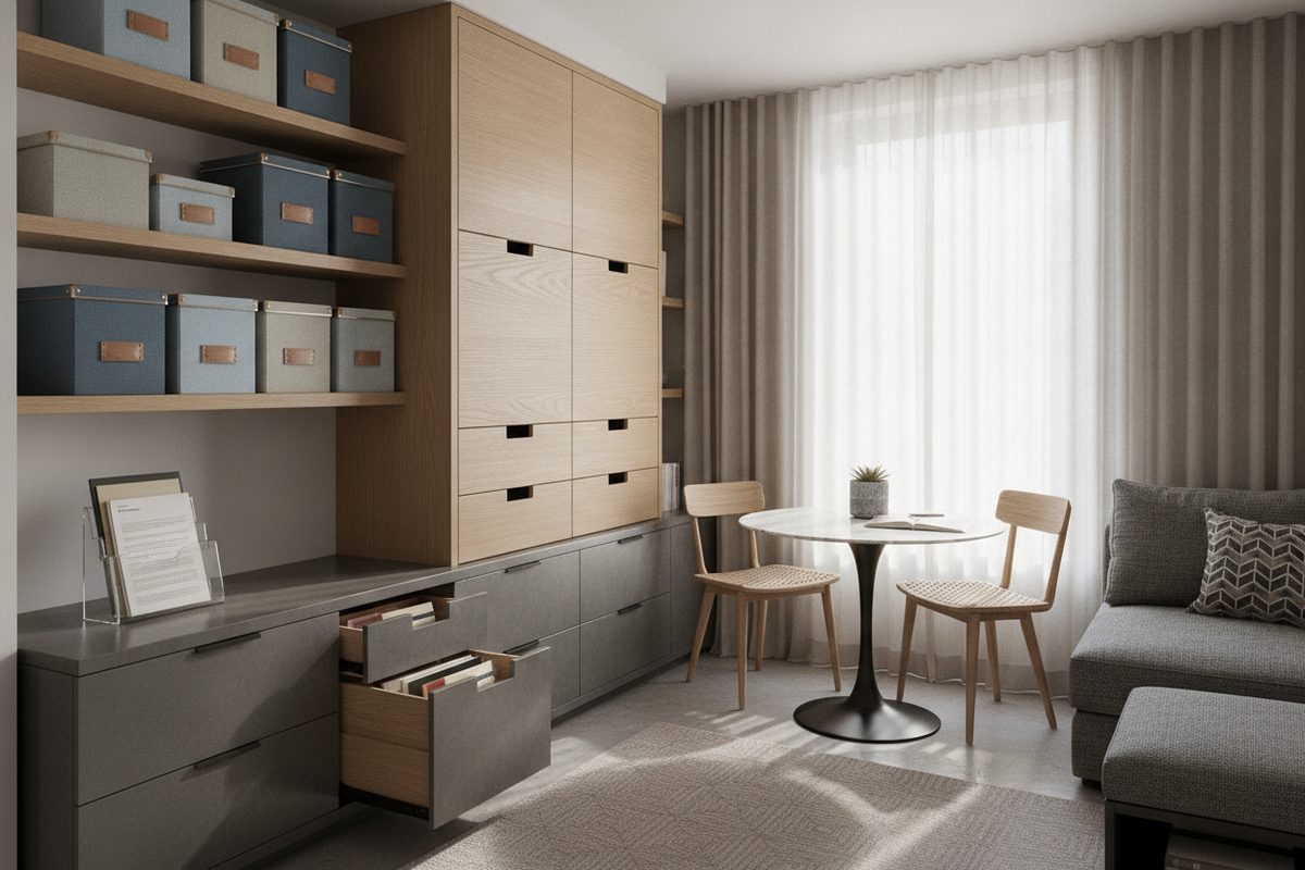 Filing Solutions for Small Spaces: Compact Layouts, Furniture Formats, and Organization Strategies