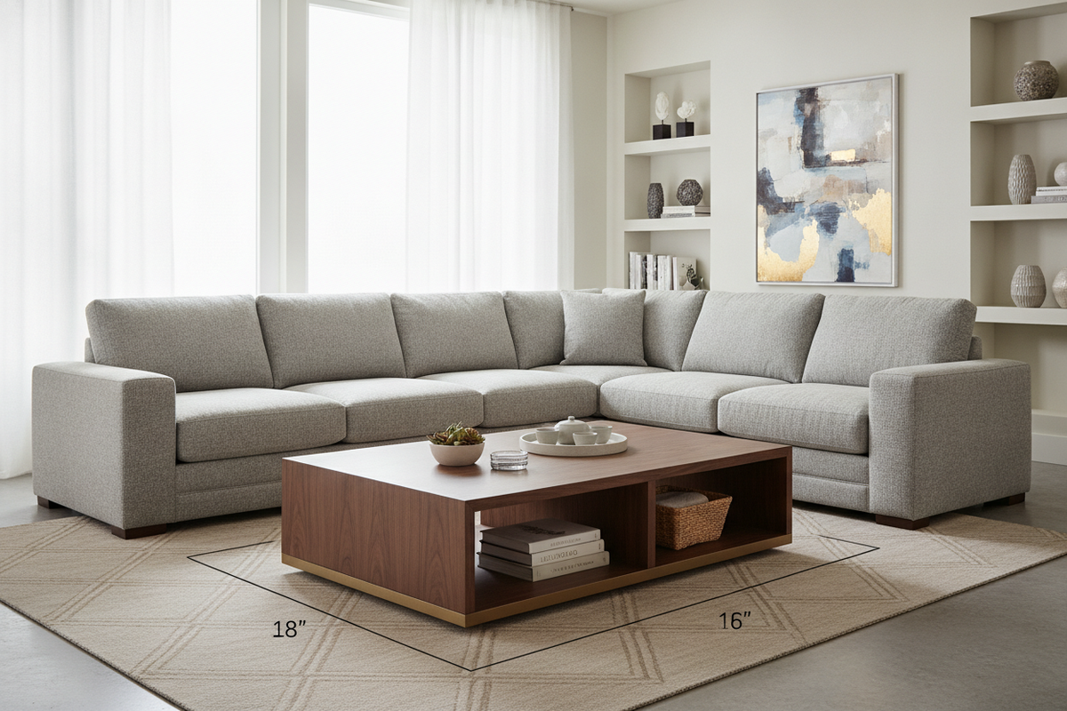 Coffee Table Couch Pairing Guide: Proportions, Clearances, and Storage Balance