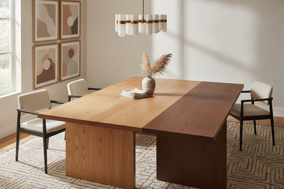 Red Oak Dining Table Guide: Grain Dynamics, Finishes, and Room Styling