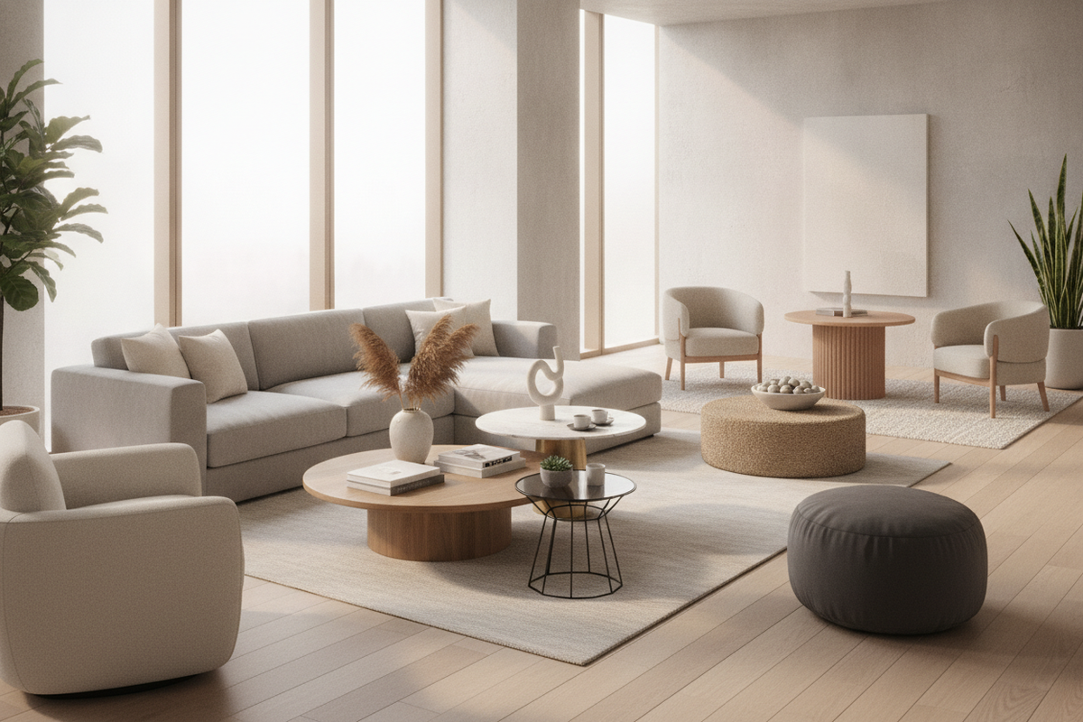 Round Coffee Table Set Buying and Layout Guide