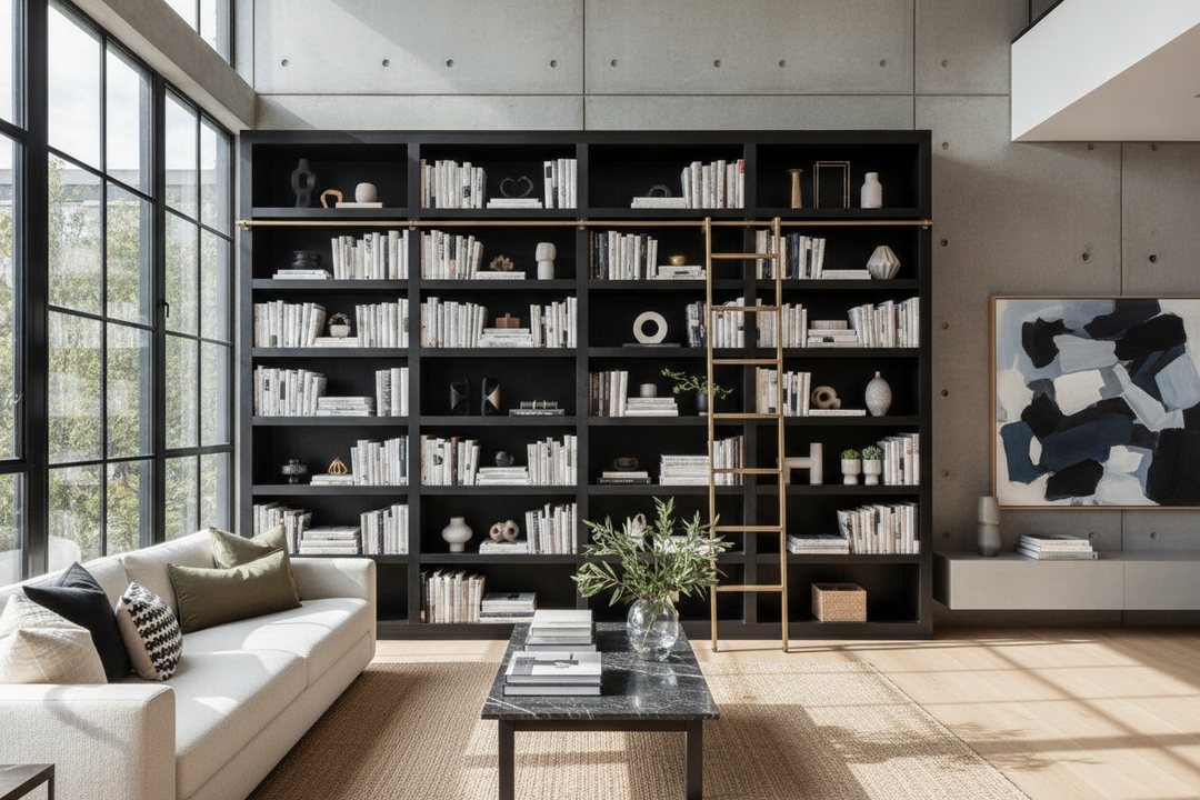 Black Contemporary Bookcase Buying and Styling Guide