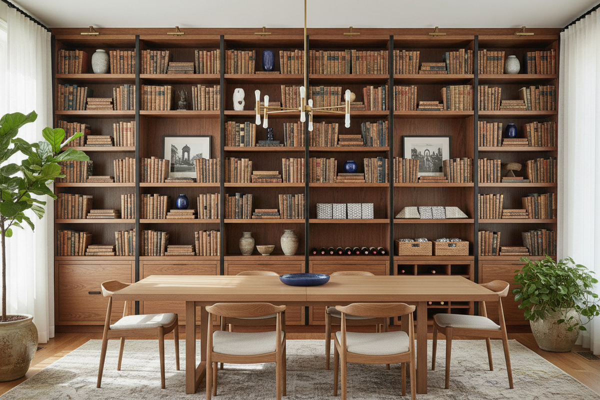 Dining Room Bookcase Tips for Storage and Display