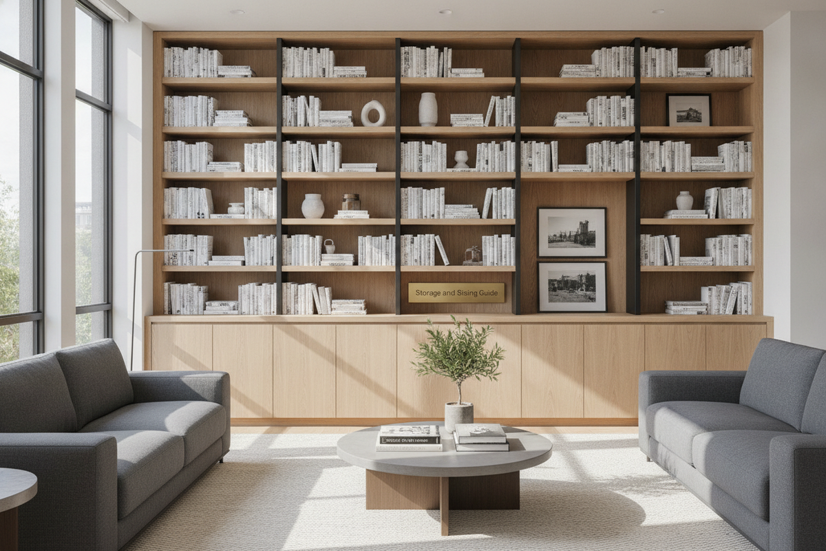 Bookcase with Cabinet Guide: Storage and Sizing