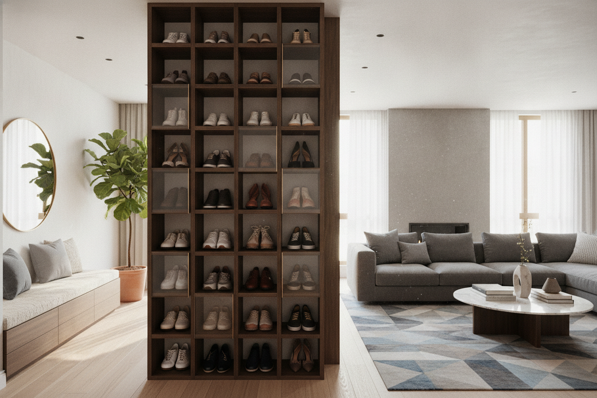 Bookcase for Shoes: Smart Closet and Entry Storage