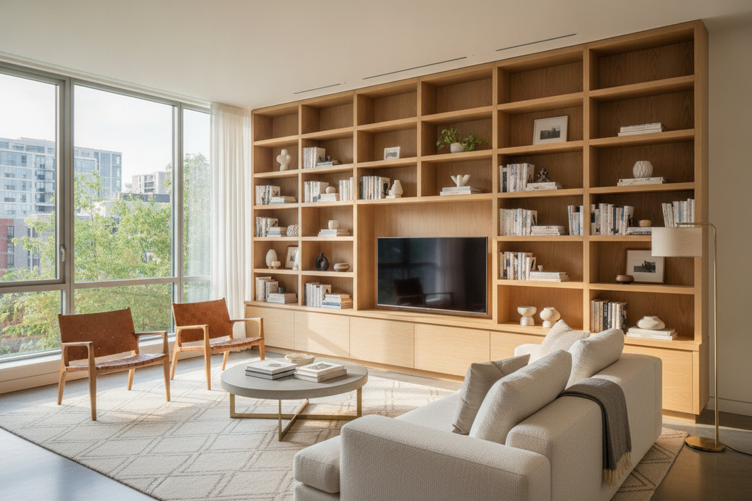 Contemporary Oak Bookshelves for Modern Living