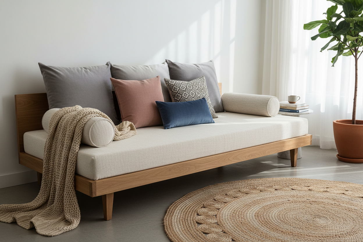 How to Style a Daybed: Turning a Mattress into a Sophisticated Sofa