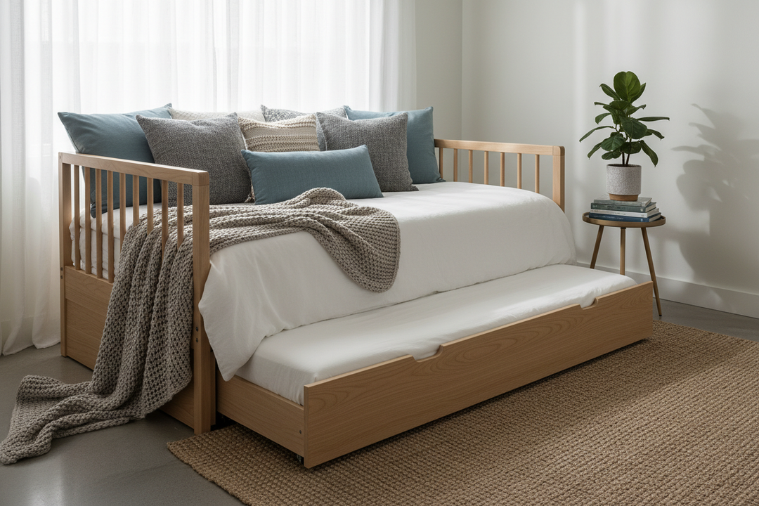 How to Style a Daybed with a Trundle Without the Tangle