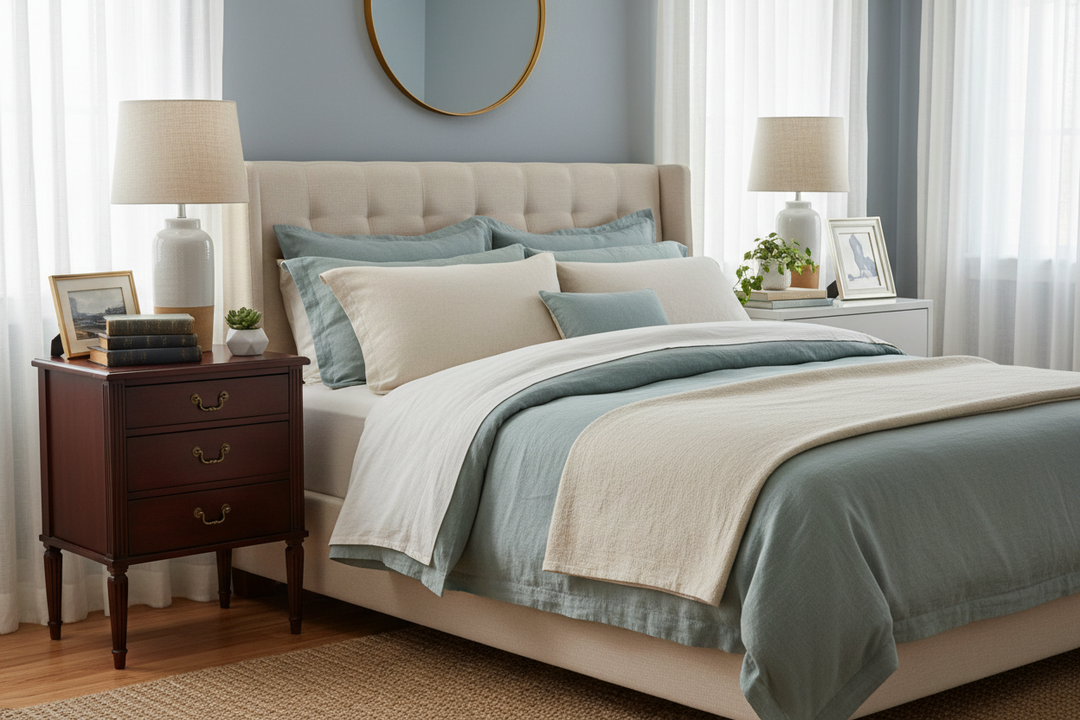 How to Style Mismatched Nightstands for a Cohesive Bedroom Look