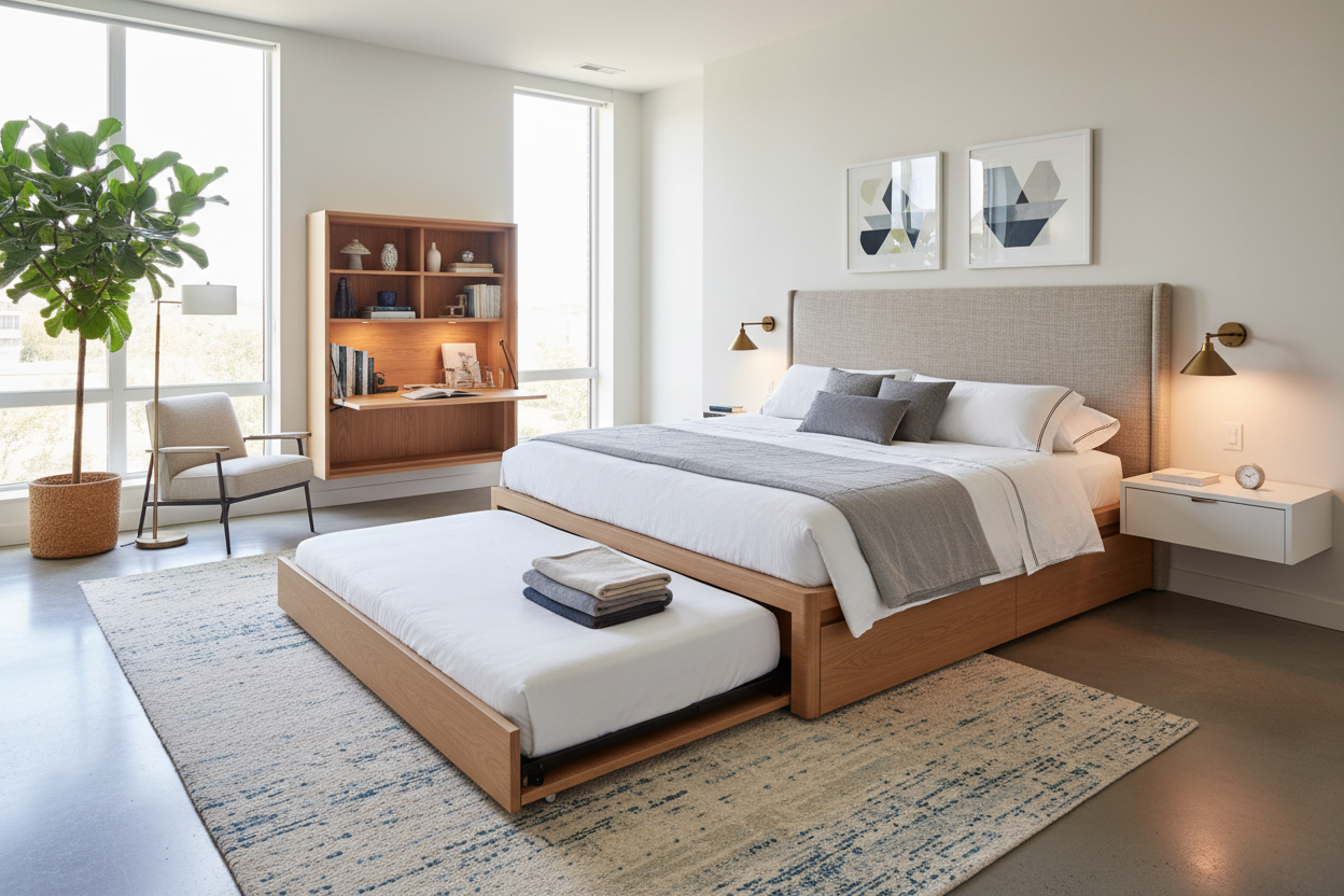 Queen Bed with Bed Underneath: The Ultimate Space-Saving Guide