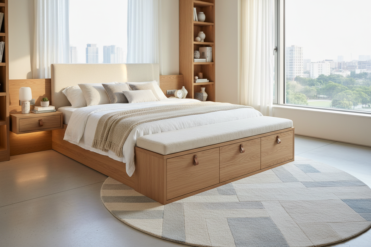 Maximize Space: The Bed With Storage Footboard Guide