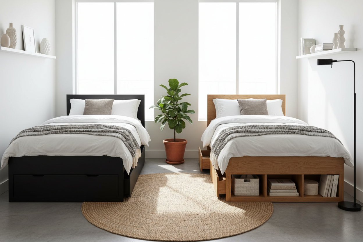 Maximize Small Rooms: The Best Twin Platform Bed with Storage Guide