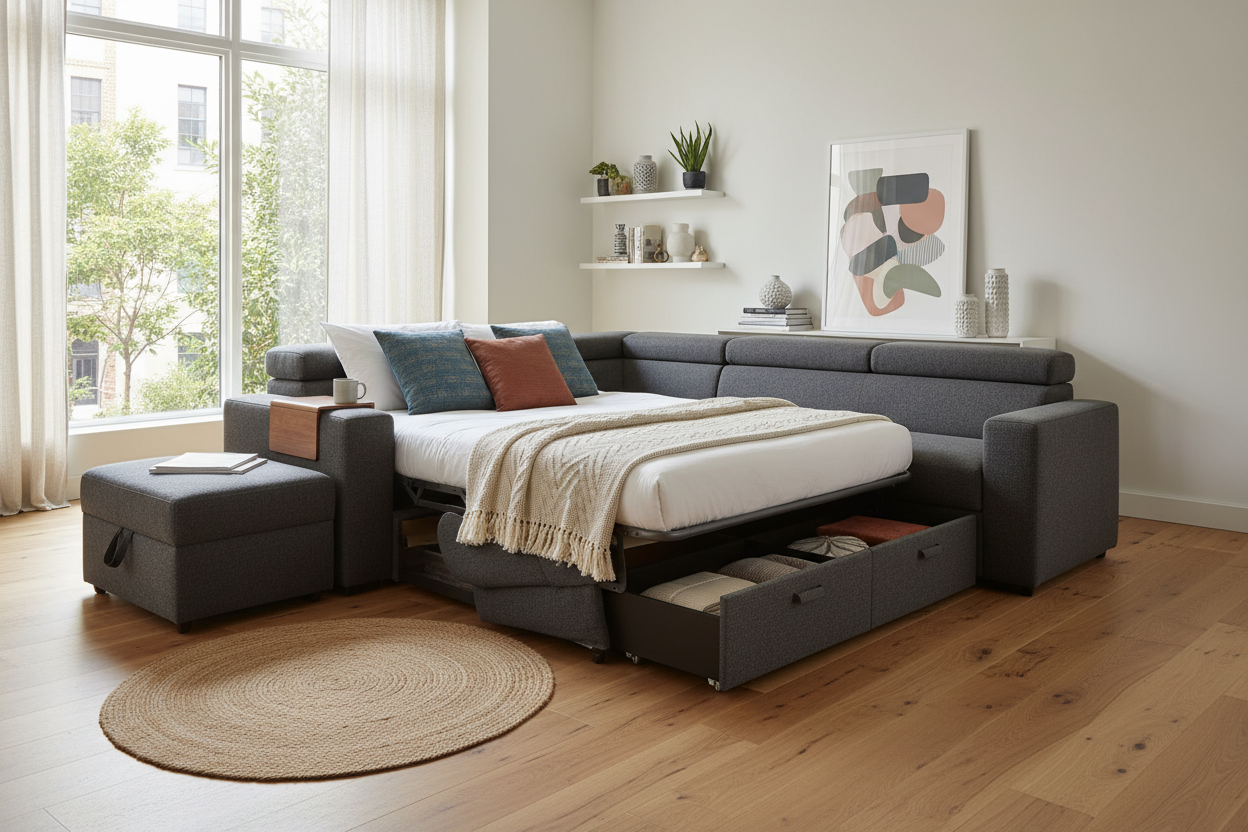 Maximize Small Spaces With the Perfect Sofa Bed and Storage