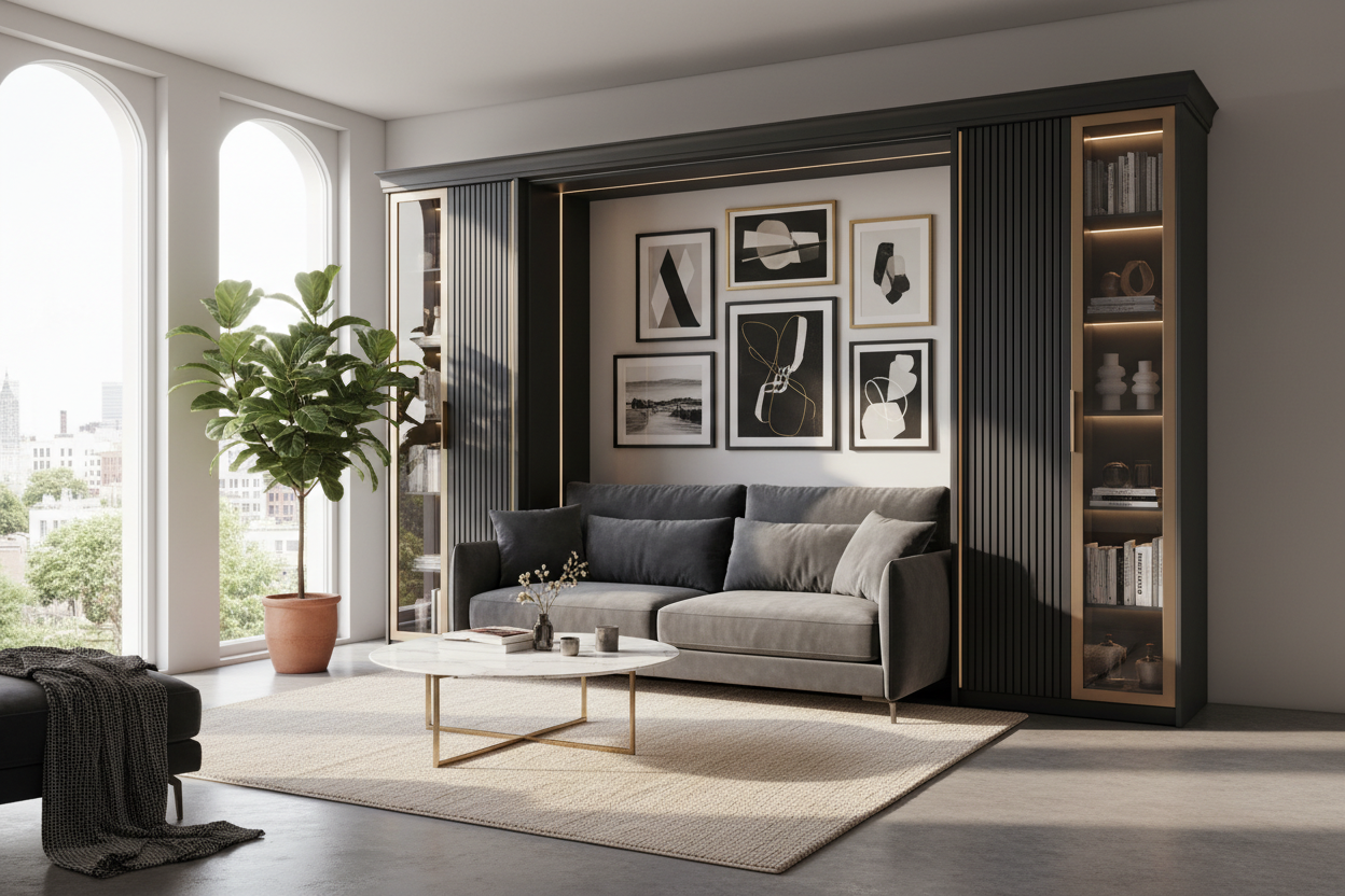 How to Style an IKEA Murphy Bed with Sofa for Luxury