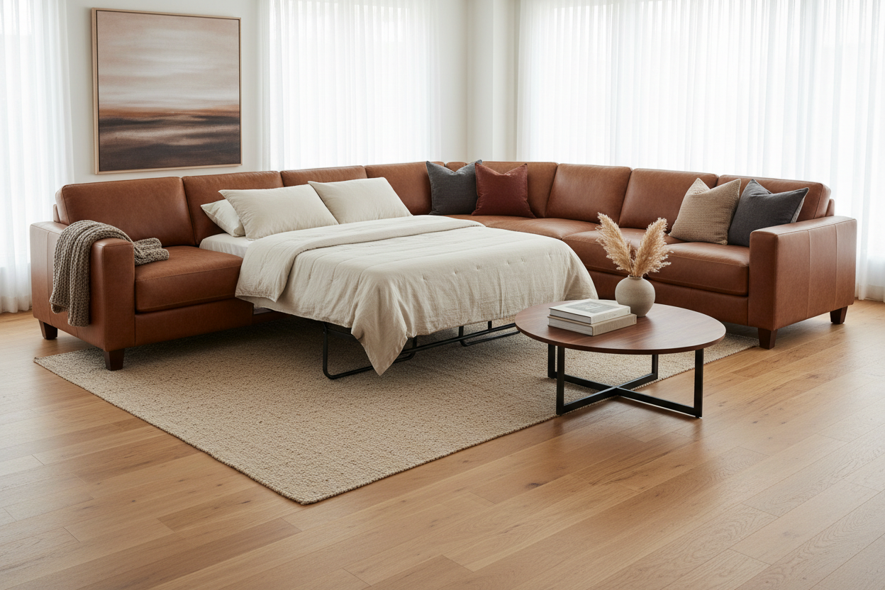 Is a Brown Leather Sectional Sleeper Worth the Investment?