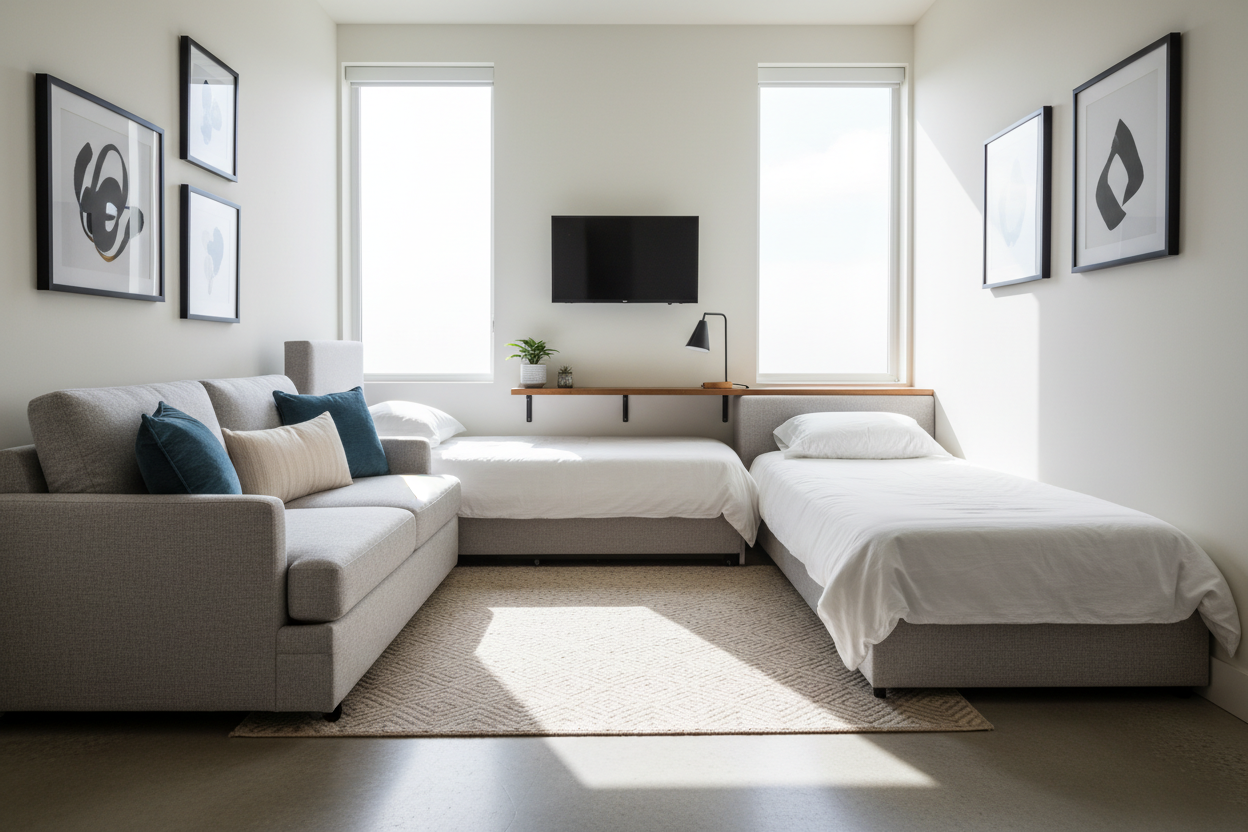 Maximizing Small Rooms: The Twin Bed with Couch Design Guide