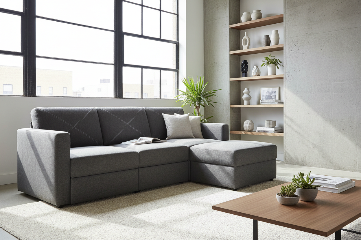 Maximizing Studio Space With a Small Foldable Sofa Bed