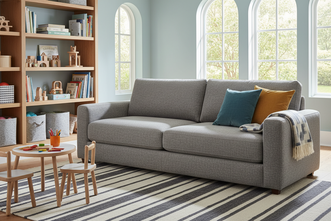 Choosing a Playroom Sleeper Sofa That Actually Lasts
