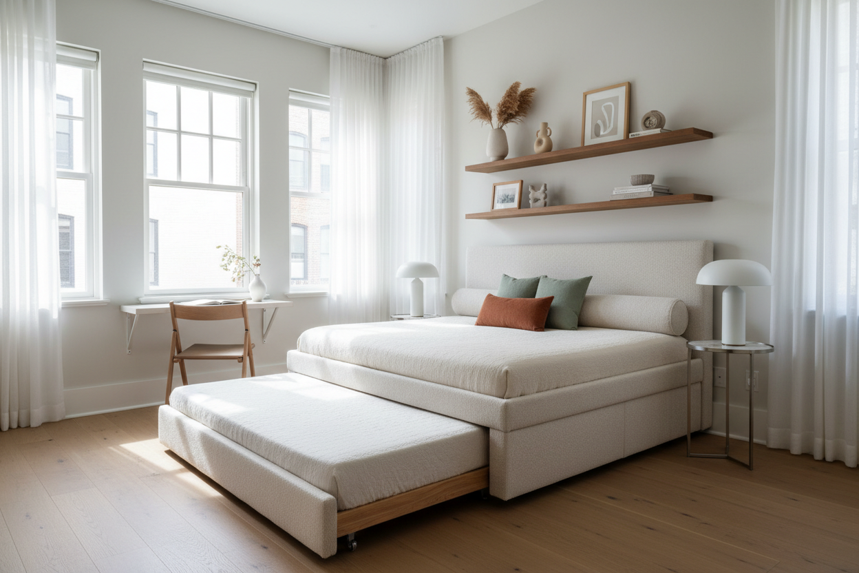 The Secret to Mastering Small Guest Rooms with a Twin XL to King Daybed