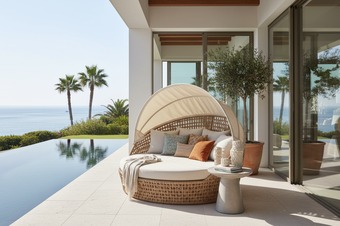 How to Style a Wicker Outdoor Daybed for a Luxury Retreat