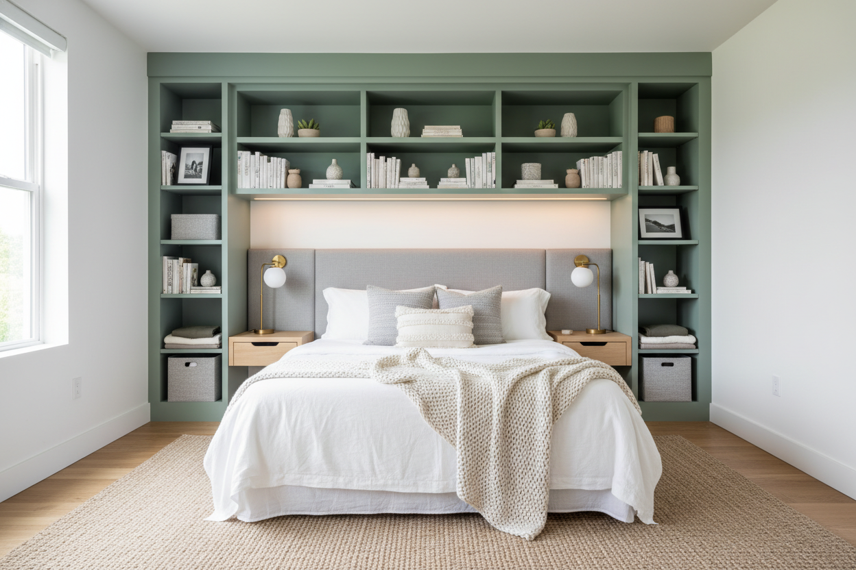Mastering the IKEA Over Bed Shelf for a Custom Built-In Look