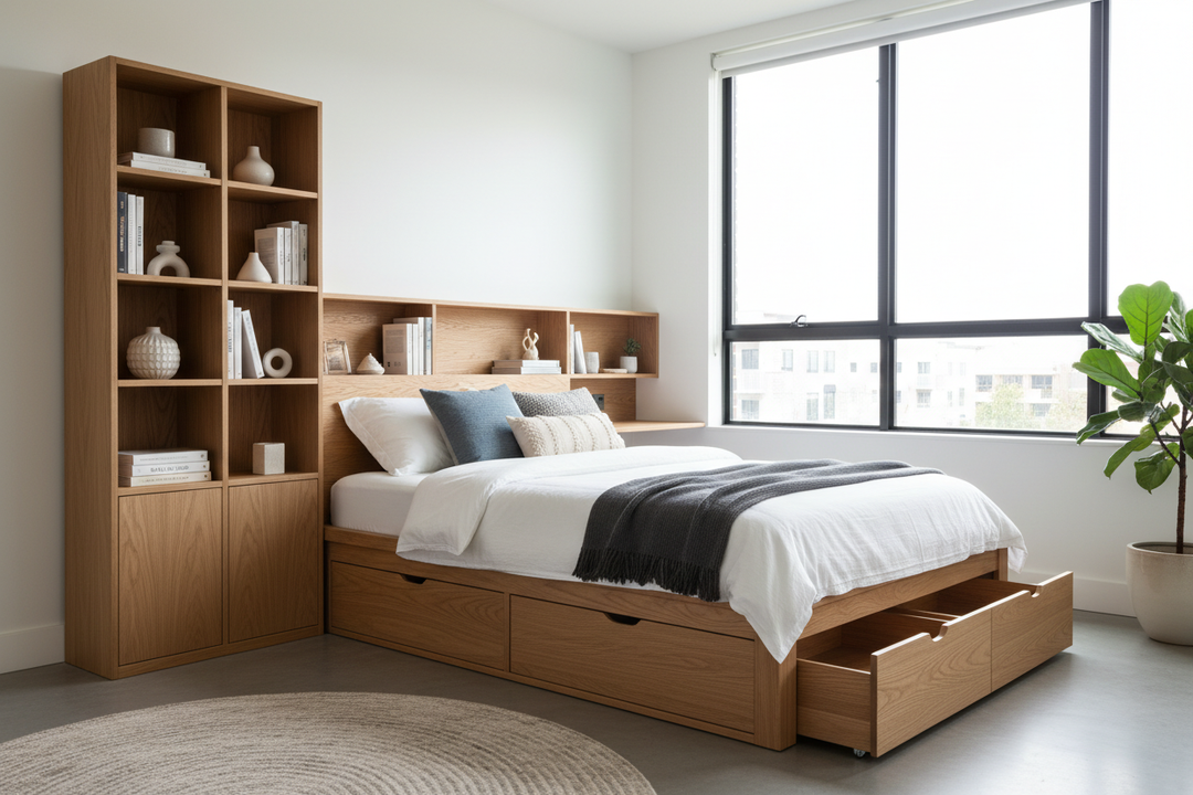 Maximize Your Floor Plan: Modern Single Bed with Storage