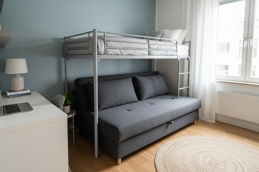 The Common IKEA Bunk Bed with Futon Layout Mistake