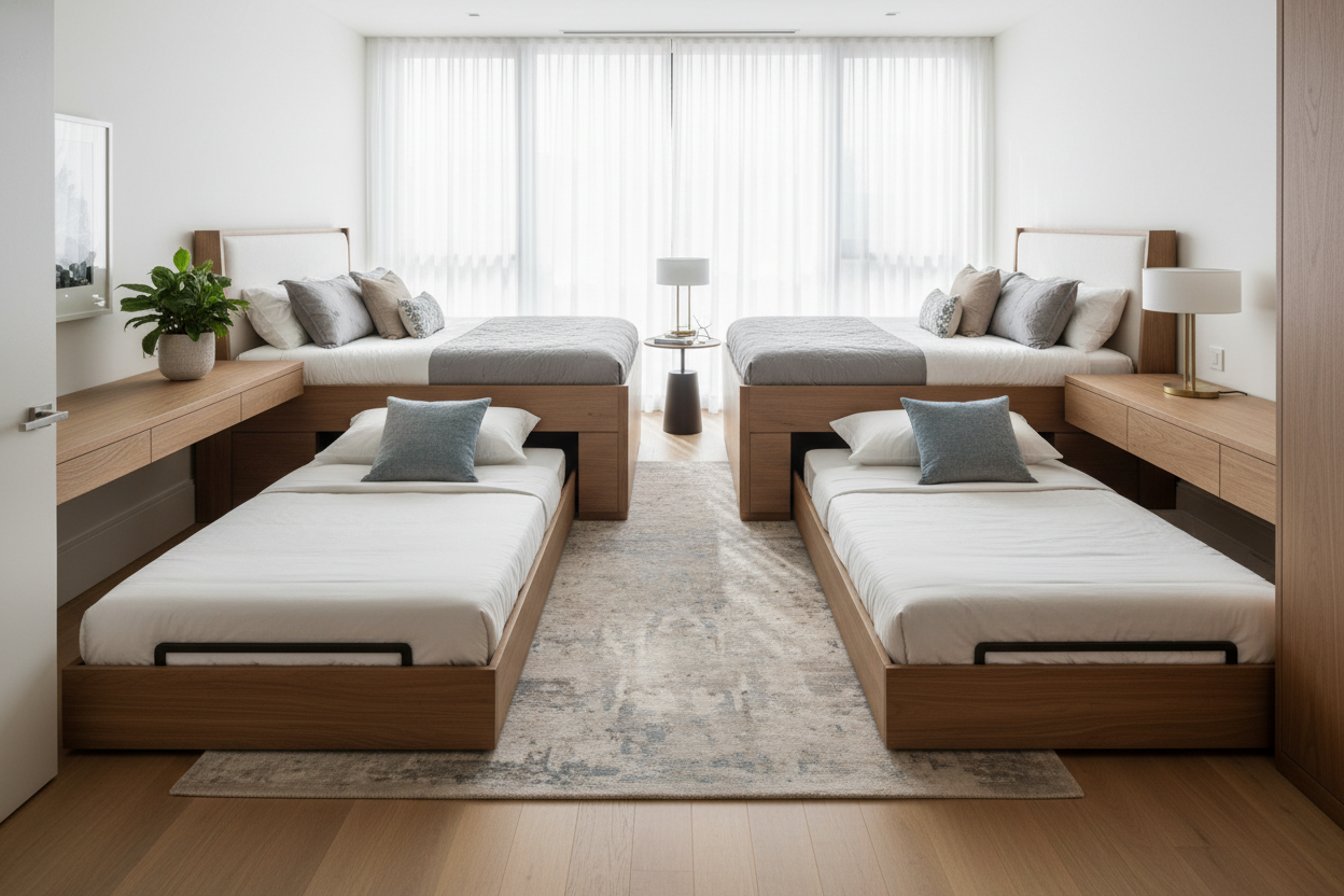 The Common Queen Bed with Pull Out Bed Layout Mistake