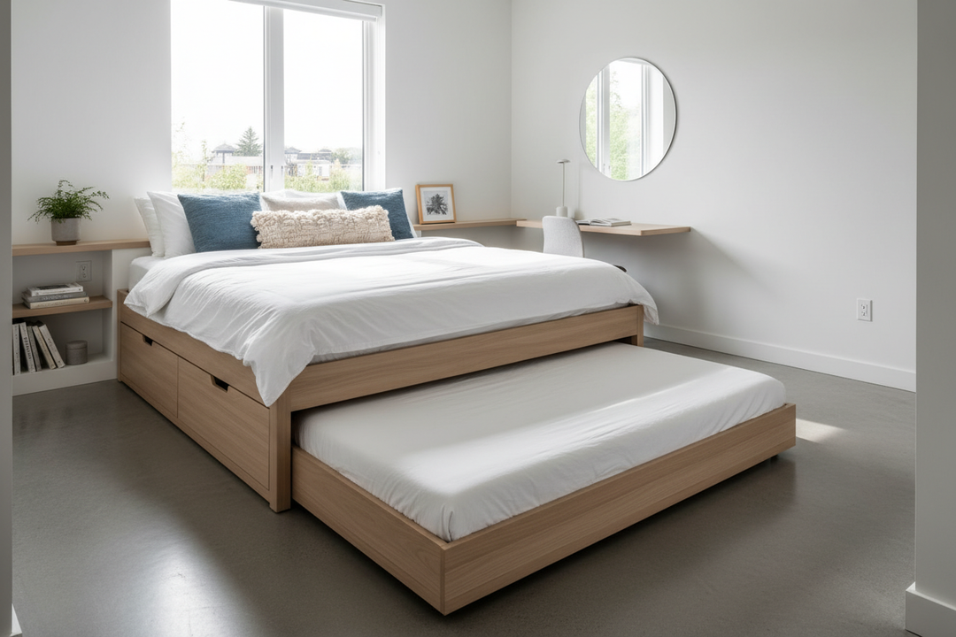 Maximizing Small Rooms: The Double Bed With Pull Out Strategy