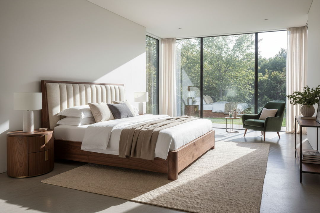 Elevate Your Master: The King Bed Frame Wood and Upholstered Guide