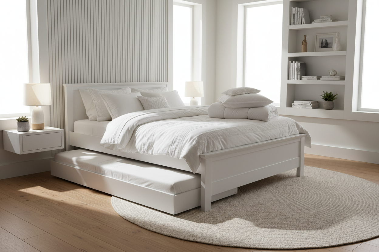 White Bed with Trundle: The Ultimate Style & Function Guide