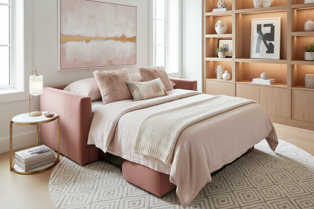 How to Style a Couch Bed Pink for a High-End Look