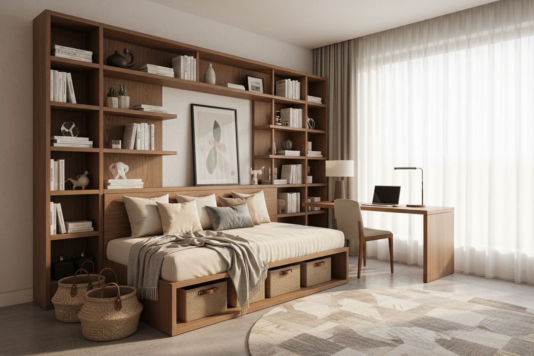 How to Style a Bookcase Daybed for a Luxury Look
