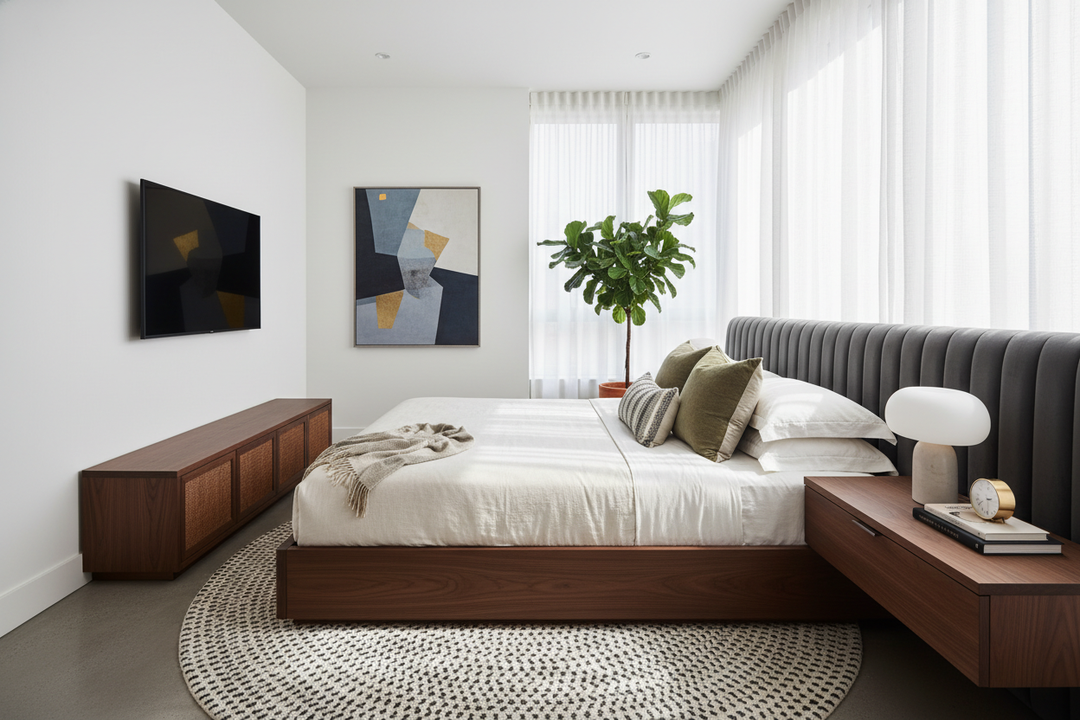 How to Style a Sideways Bed for a High-End Look