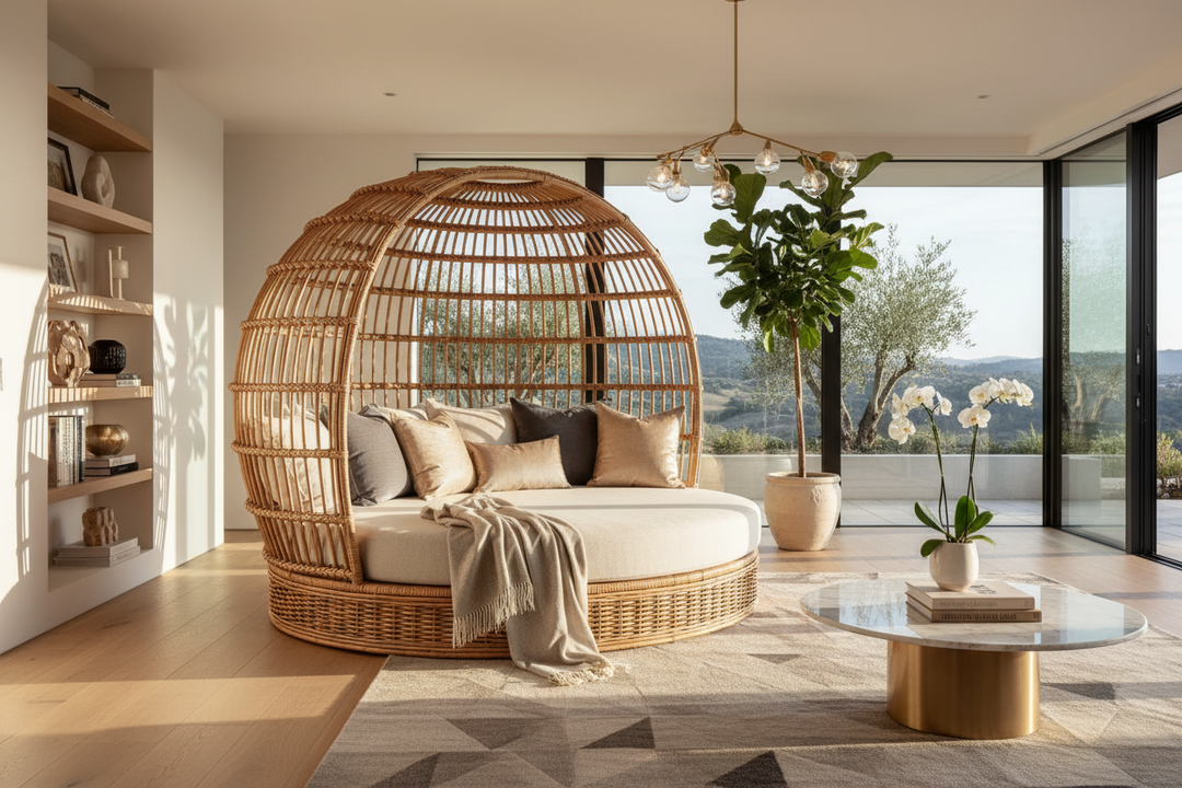 How to Style a Wicker Daybed for a Luxury Aesthetic