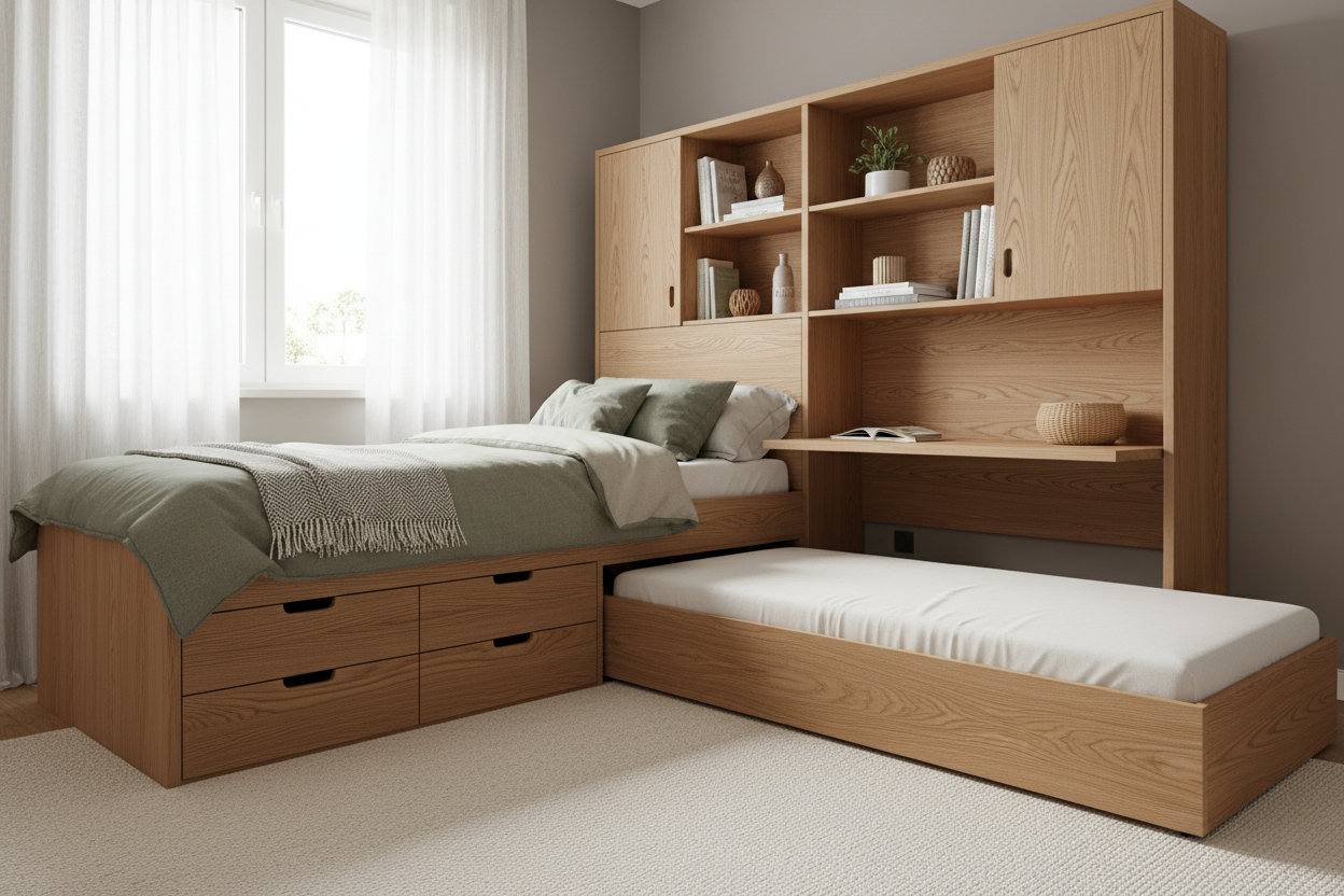 Master Small Rooms: The Single Bed with Storage and Trundle Guide
