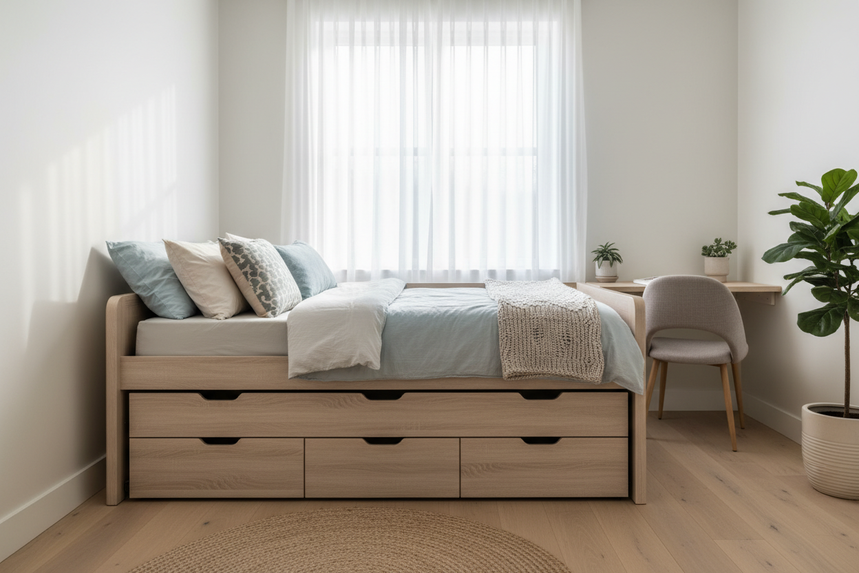 Maximize Small Rooms: The Twin to King Daybed with Storage Guide
