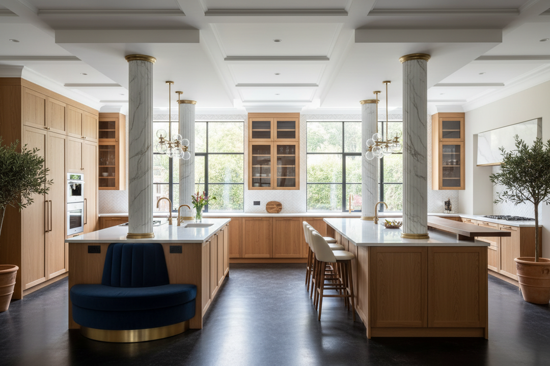 Turning a Kitchen Island Column Into a Luxury Feature