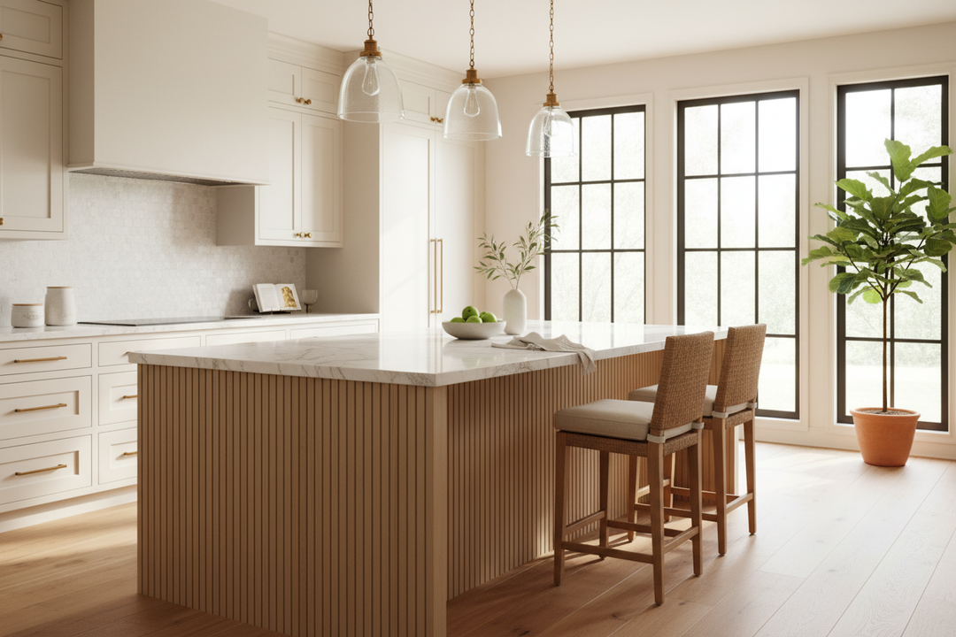 How to Style a Fluted Kitchen Island for Timeless Elegance
