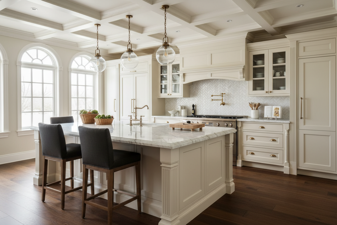 The Secret to Designing a Timeless Traditional Kitchen Island