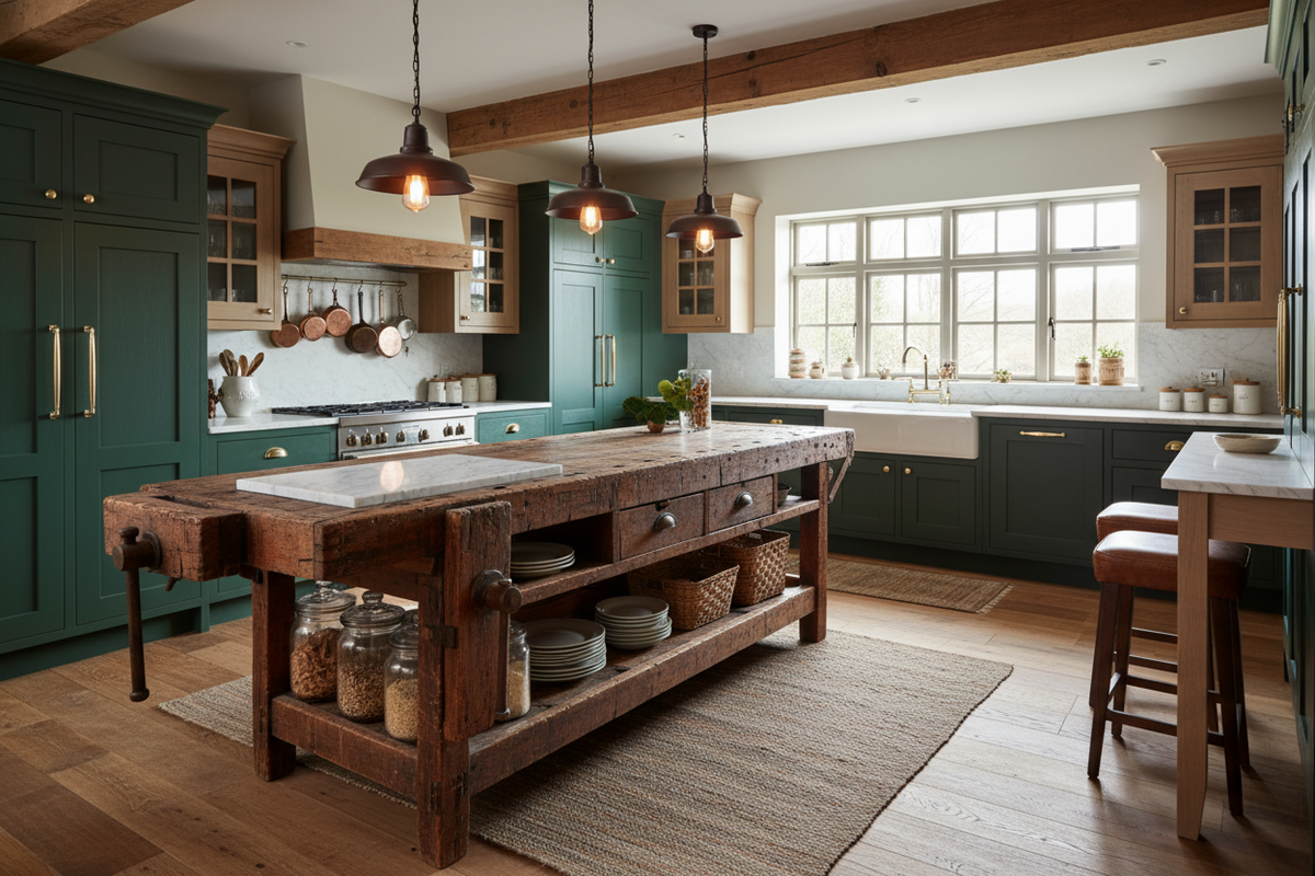 Is an Antique Workbench Kitchen Island Practical? The Honest Truth