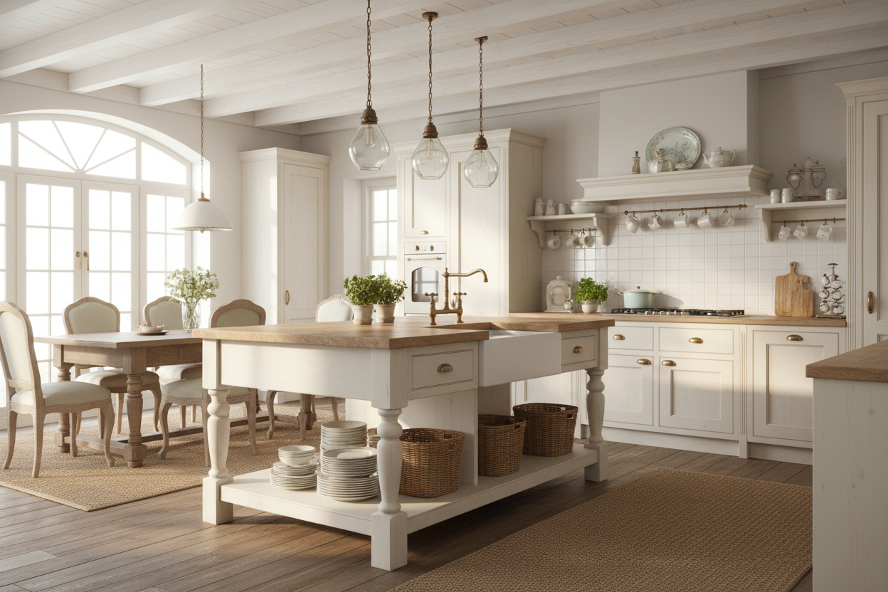 Curating the Perfect Shabby Chic Kitchen Island for Timeless Charm