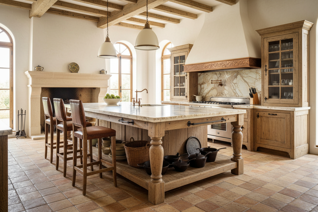 Designing the Perfect Old World Kitchen Island for Timeless Charm