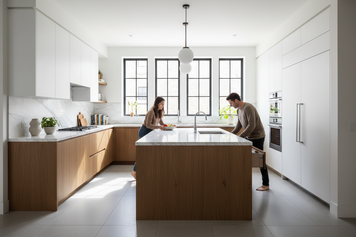 The Common Island Kitchen Layout Mistake Ruining Your Flow
