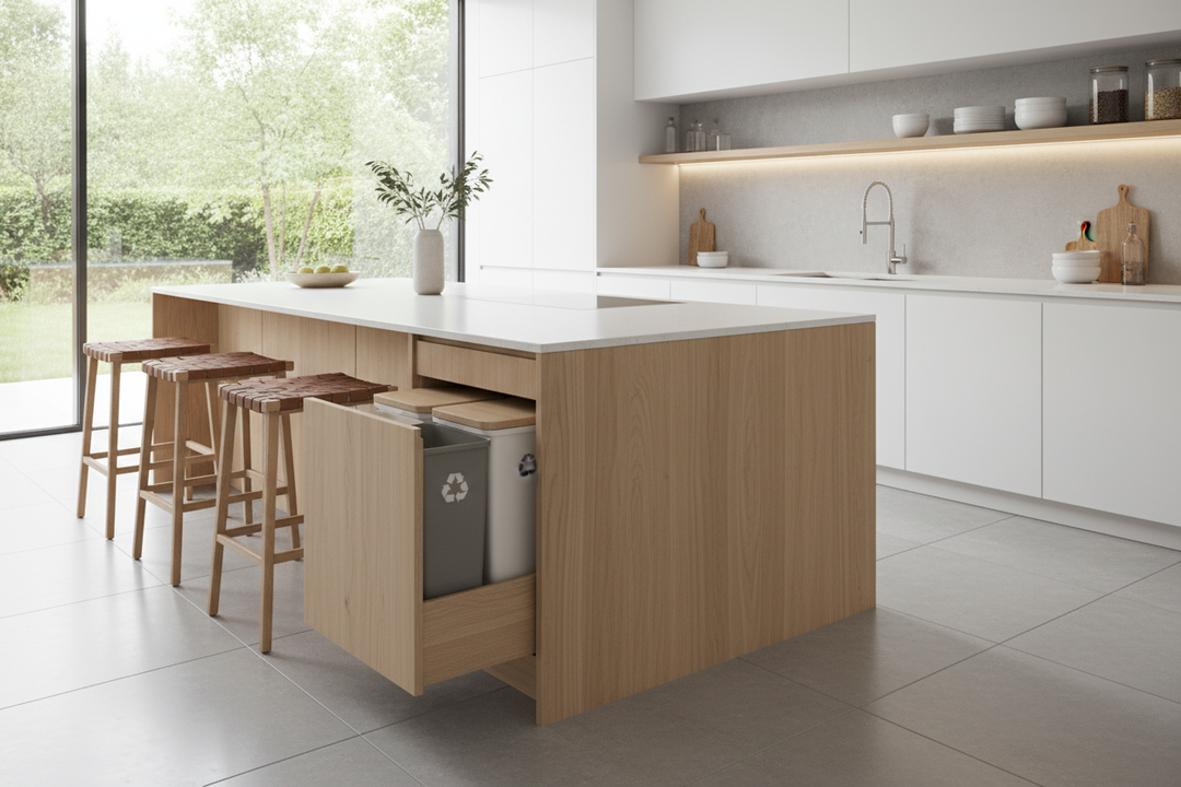 The Secret to a Clutter-Free Kitchen: The Island With Trash Guide