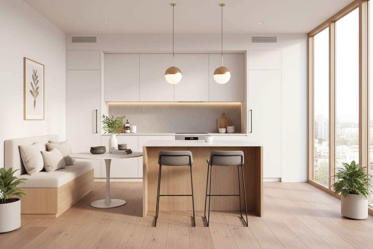 The Secret to Fitting Small Kitchen Island Seating Perfectly