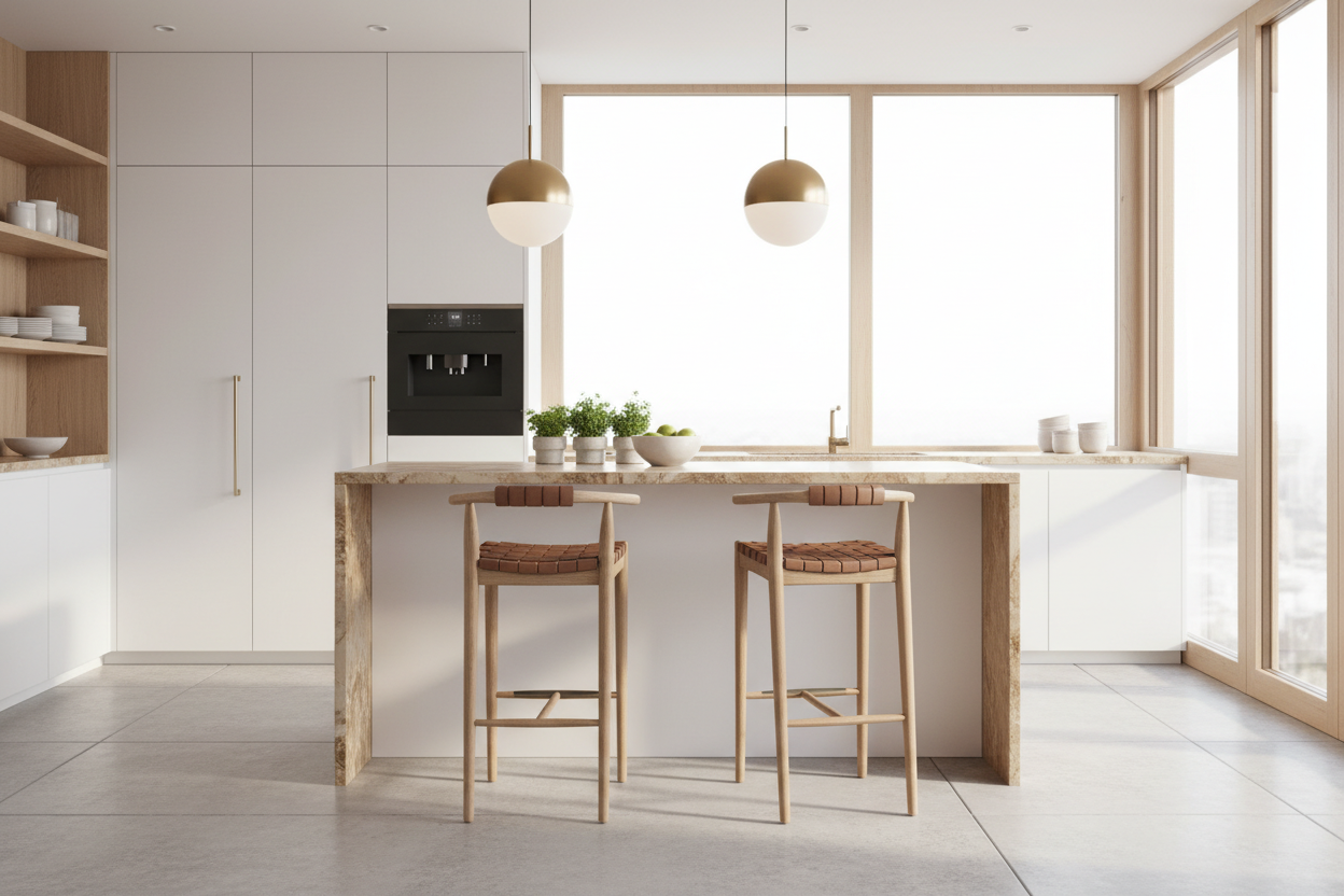 The Compact Luxury Guide: Styling a Kitchen Island with 2 Seats