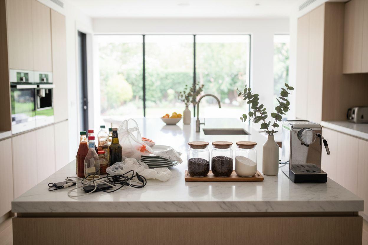 The Common Kitchen Benchtop Storage Mistake Ruining Your Aesthetic