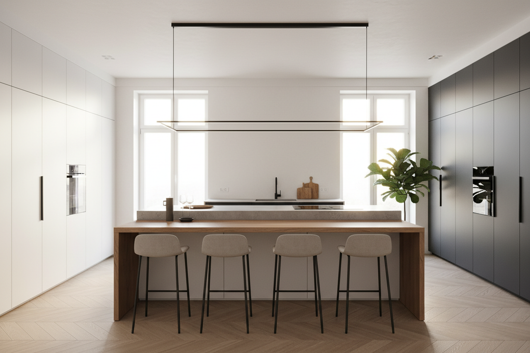 Design a Flawless Kitchen Island Dining Table Hybrid Layout