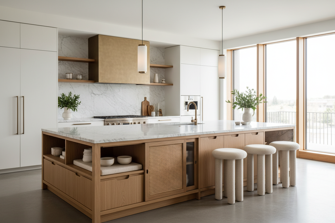 Mastering the Island Kitchen Table with Storage Layout