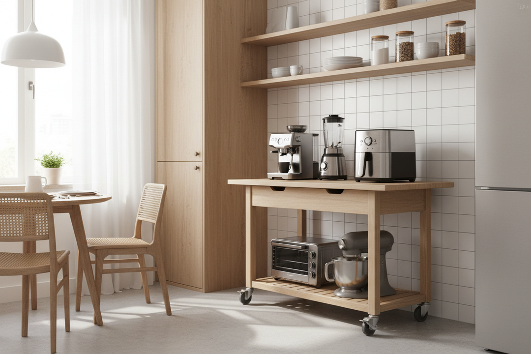 The Smart Way to Fit a Kitchen Appliance Table in Small Spaces